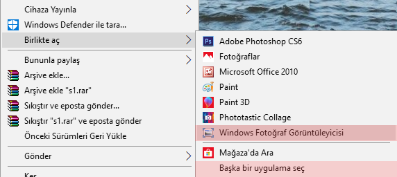 Windows 10’da windows fotoğraf görüntüleyicisi nasıl etkinleştirilir