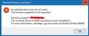 CredSSP Uzak Masaüstü Bağlantı Hatası Çözümü